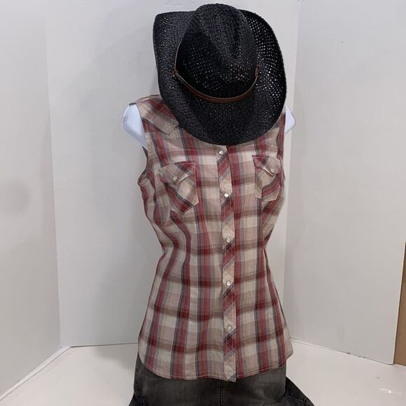 Simplicity Black and Brown Cowboy Hat Classic Western Style - Picture 5 of 8